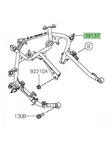 Support tête de fourche "araignée" Kawasaki Ninja 400 (2018-2020) | Réf. 391370679