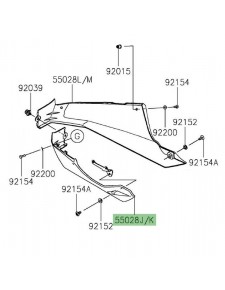 Sabot moteur gauche Kawasaki Ninja 400 (2018-2020) | Moto Shop 35