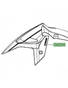 Autocollant "ABS" garde-boue avant Kawasaki Ninja 400 (2018-2020) | Moto Shop 35