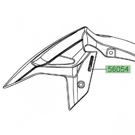 Autocollant "ABS" garde-boue avant Kawasaki Ninja 400 (2018-2020) | Moto Shop 35