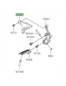 Protection de talon repose-pied avant Kawasaki Ninja 400 (2018-2023)