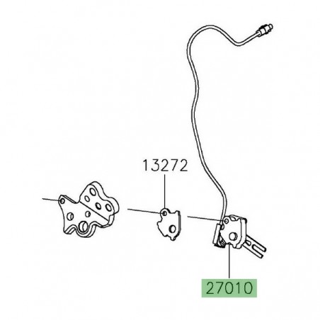 Contacteur de béquille latérale Kawasaki 270100845 | Moto Shop 35