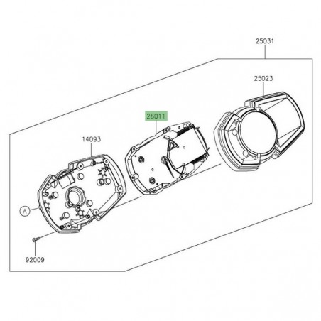 Compteur seul Kawasaki Ninja 400 (2018-2020) | Réf. 280110697