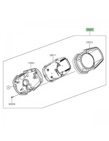 Bloc compteur Kawasaki Ninja 400 (2018-2020) | Réf. 250310767 - 250310907