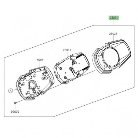 Bloc compteur Kawasaki Ninja 400 (2018-2020) | Réf. 250310767 - 250310907