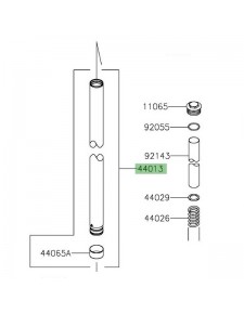 Tube de fourche Kawasaki Ninja 400 (2018-2020)