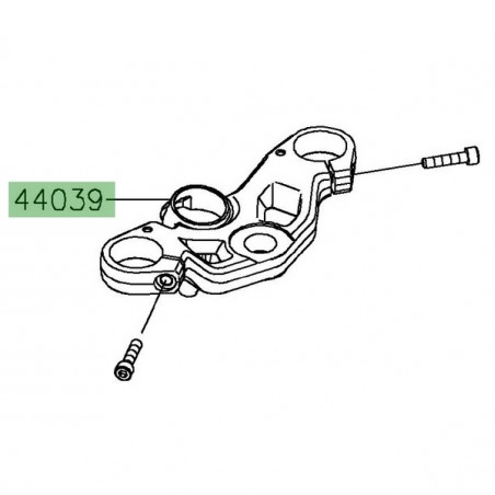 Té de fourche supérieur Kawasaki Ninja 400 (2018-2020) | Réf. 440390186
