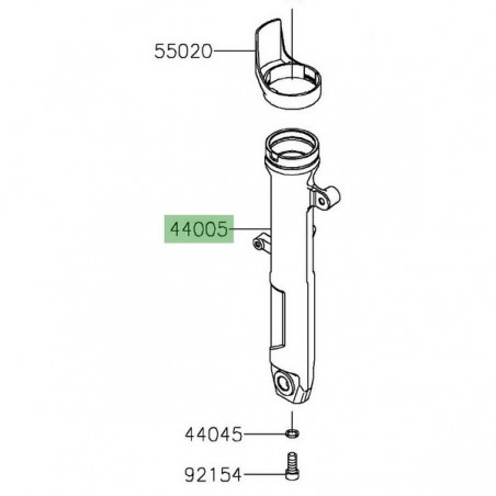 Fourreau de fourche gauche Kawasaki Ninja 400 (2018-2023) | Réf. 44005011918R
