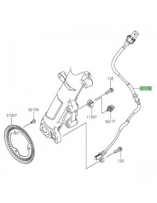 Câble ABS avant Kawasaki Z400 (2019 et +) | Réf. 211760855