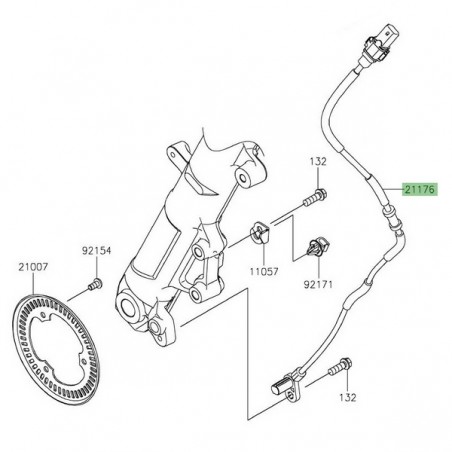 Câble ABS avant Kawasaki Z400 (2019 et +) | Réf. 211760855
