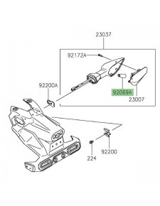 Ampoule (12V-10W) clignotant arrière Kawasaki Ninja 400 (2018-2020) | Réf. 920690090