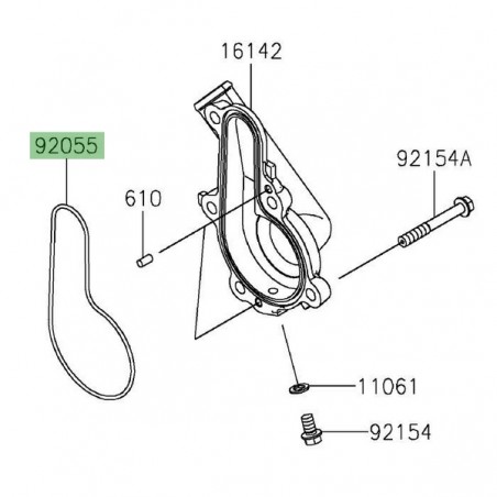 Joint carter de pompe à eau Kawasaki 920550889 | Moto Shop 35