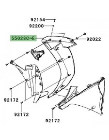 Flanc de carénage droit Kawasaki GTR 1400 (2010-2016) | Moto Shop 35