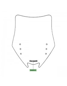 Autocollant "Kawasaki" pare-brise Kawasaki GTR 1400 (2010-2014) | Réf. 560520819