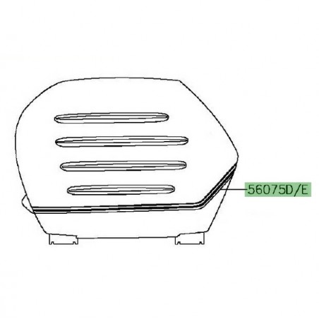 Liseré de valise latérale Kawasaki GTR 1400 (2015-2016) | Moto Shop 35