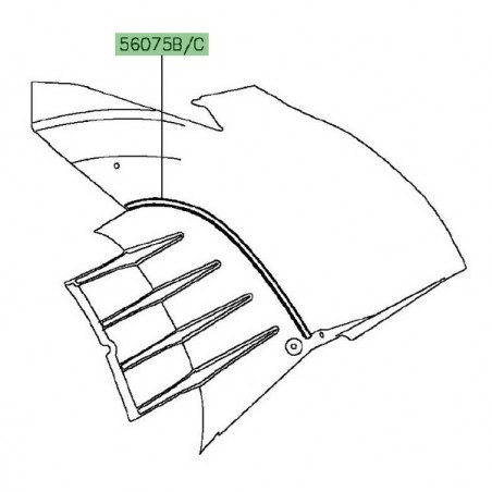 Liseré flanc de réservoir Kawasaki GTR 1400 (2015-2016) | Moto Shop 35