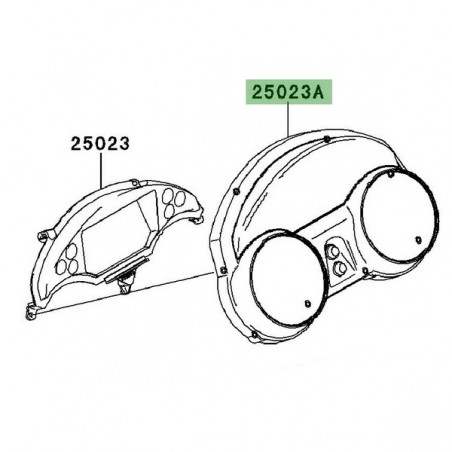 Dessus de compteur Kawasaki GTR 1400 (2010-2016) | Réf. 250230034 - 250230100