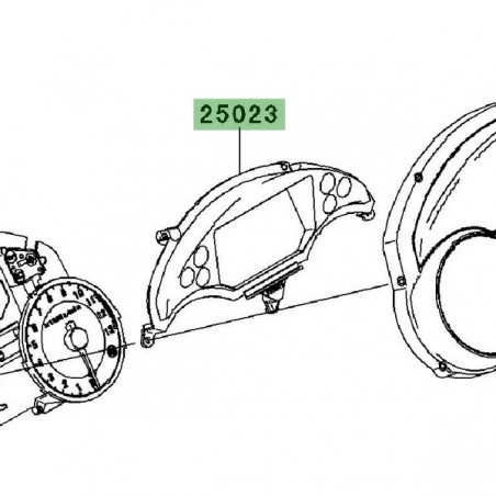Intérieur de compteur Kawasaki GTR 1400 (2010-2016) | Réf. 250230021 - 250230039