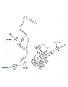 Câble ABS avant Kawasaki GTR 1400 (2010-2016) | Réf. 211760130