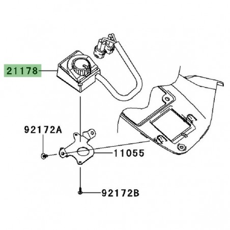 Switch poignées chauffantes Kawasaki GTR 1400 (2010-2016) | Réf. 211780002