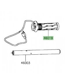 Poignée de gaz chauffante Kawasaki GTR 1400 (2010-2016) | Réf. 460190029