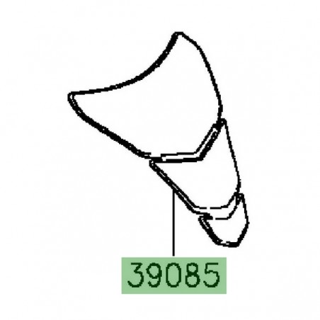 Protection de réservoir Kawasaki 390850011 | Moto Shop 35