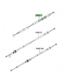 Câble d'embrayage Kawasaki KLX 125 (2010-2016) | Réf. 540110571