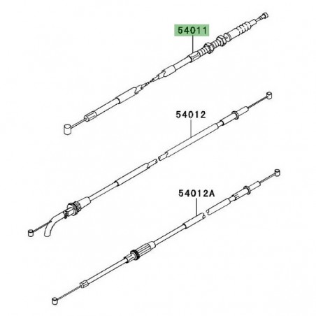 Câble d'embrayage Kawasaki KLX 125 (2010-2016) | Réf. 540110571