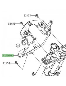 Support tête de fourche "araignée" Kawasaki KLX 125 (2010-2016) | Réf. 110551450 - 110562781 - 110562217