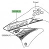 Autocollant "Kawasaki" écope latérale Kawasaki KLX 125 (2014) | Réf. 560694076 - 560694078