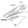 Autocollant inférieur écope latérale Kawasaki KLX 125 (2011) | Réf. 560690788 - 560690790