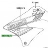 Autocollant inférieur écope latérale Kawasaki KLX 125 (2012) | Réf. 560691346 - 560691347