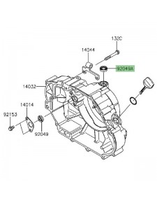 Joint spi carter d'embrayage Kawasaki KLX 125 (2010-2016) | Réf. 920490142