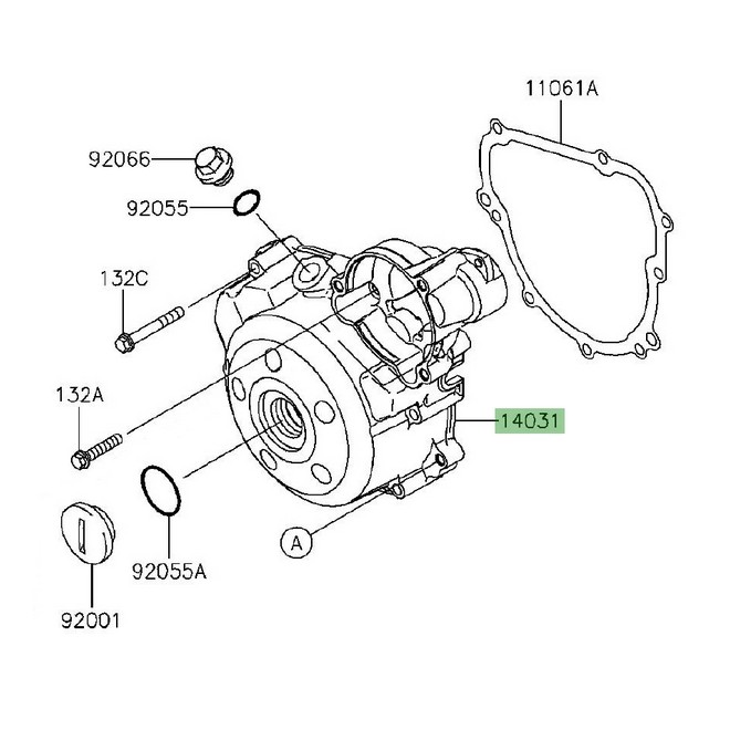 Carter d'alternateur Kawasaki KLX 125 (2010-2016) | Réf. 140310109 - 140310559