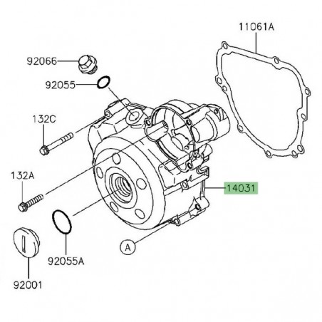 Carter d'alternateur Kawasaki KLX 125 (2010-2016) | Réf. 140310109 - 140310559
