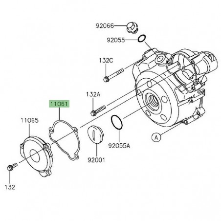 Joint couvercle carter d'alternateur Kawasaki KLX 125 (2010-2016) | Réf. 110610300