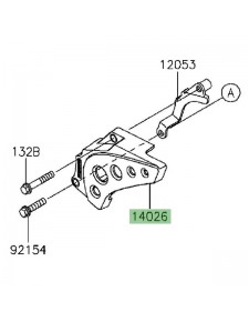 Carter pignon de sortie de boîte Kawasaki KLX 125 (2010-2016) | Réf. 140260078 - 140260084