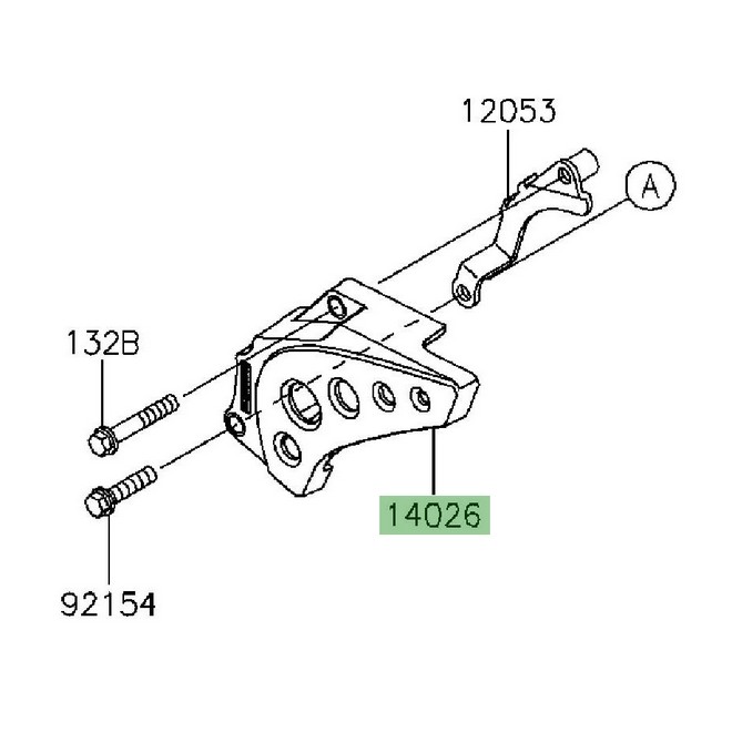 Carter pignon de sortie de boîte Kawasaki KLX 125 (2010-2016) | Réf. 140260078 - 140260084