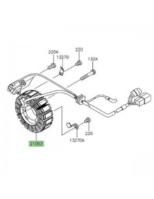 Alternateur Kawasaki KLX 125 (2010-2016) | Réf. 210030113 - 210030121