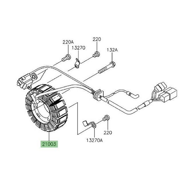 Alternateur Kawasaki KLX 125 (2010-2016) | Réf. 210030113 - 210030121