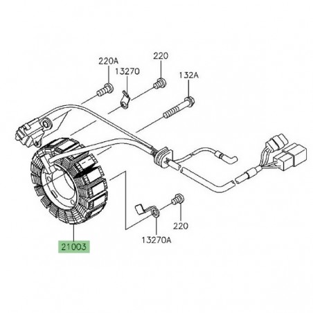 Alternateur Kawasaki KLX 125 (2010-2016) | Réf. 210030113 - 210030121