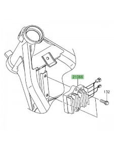 Régulateur d'origine Kawasaki KLX 125 (2010-2016) | Réf. 210660042 - 210660764