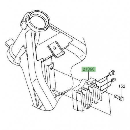 Régulateur d'origine Kawasaki KLX 125 (2010-2016) | Réf. 210660042 - 210660764