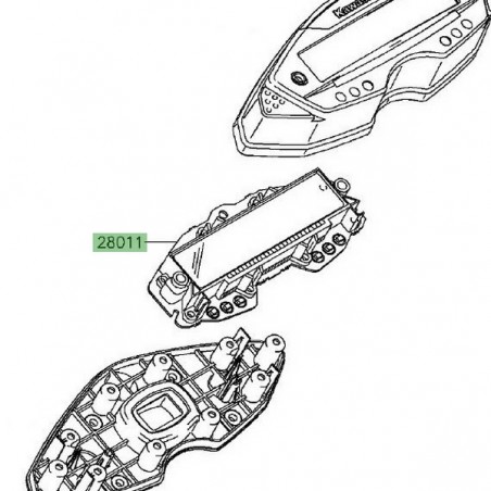 Compteur seul Kawasaki KLX 125 (2010-2016) | Réf. 280110166