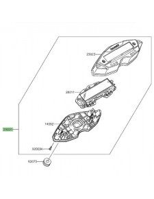 Bloc compteur Kawasaki KLX 125 (2010-2016) | Réf. 250310336