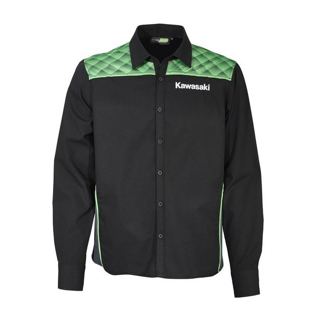 Chemise manches longues Kawasaki Sports 2020 - Devant | Moto Shop 35 Chemise manches longues Kawasaki Sports 2020 - Devant | Moto Shop 35