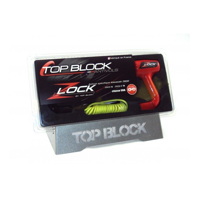 Antivol Top Block Z8-LOCK Classe SRA pour Kawasaki Z800, Z800e et Z900