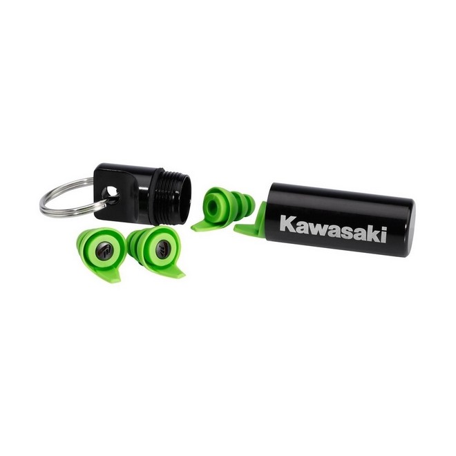 Bouchons d'oreilles réutilisables Kawasaki | Moto Shop 35