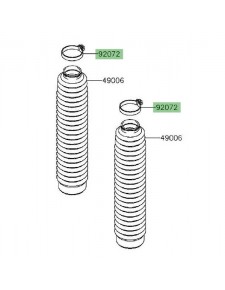 Agrafe soufflet de fourche Kawasaki KLX 125 (2010-2016)