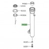 Fourreau de  fourche droit Kawasaki KLX 125 (2010-2016) |Réf. 440080042458